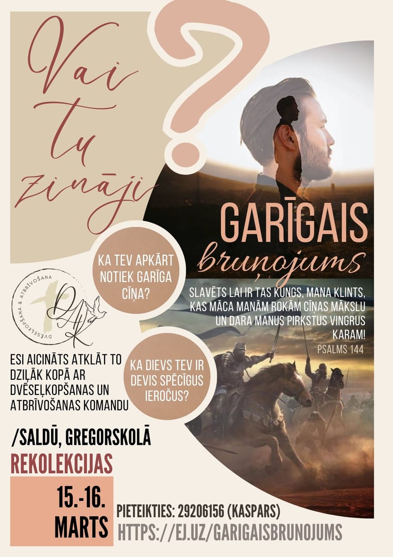 REKOLEKCIJAS Garīgais bruņojums