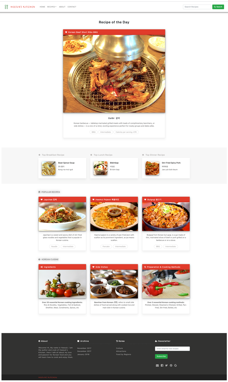 Heesuk’s Kitchen - 2017 to Present