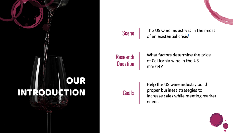 Evaluating Price Determinants of California Wine - UC Berkeley, 2022