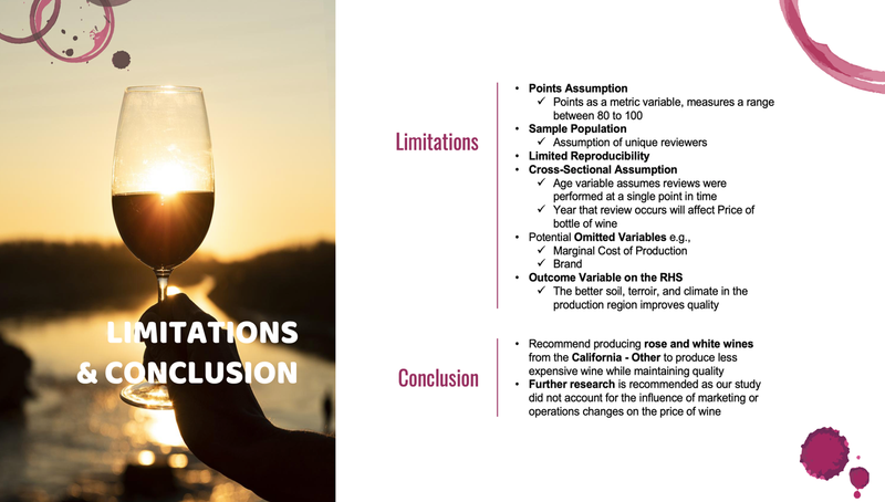 Evaluating Price Determinants of California Wine - UC Berkeley, 2022