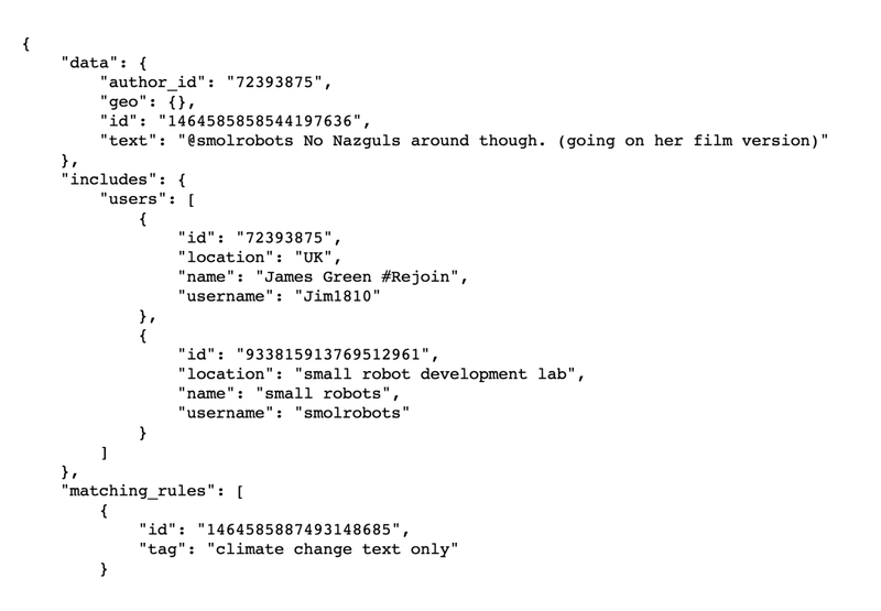 Streaming Climate Change data using Twitter API - UC Berkeley, 2021                                                                                                     