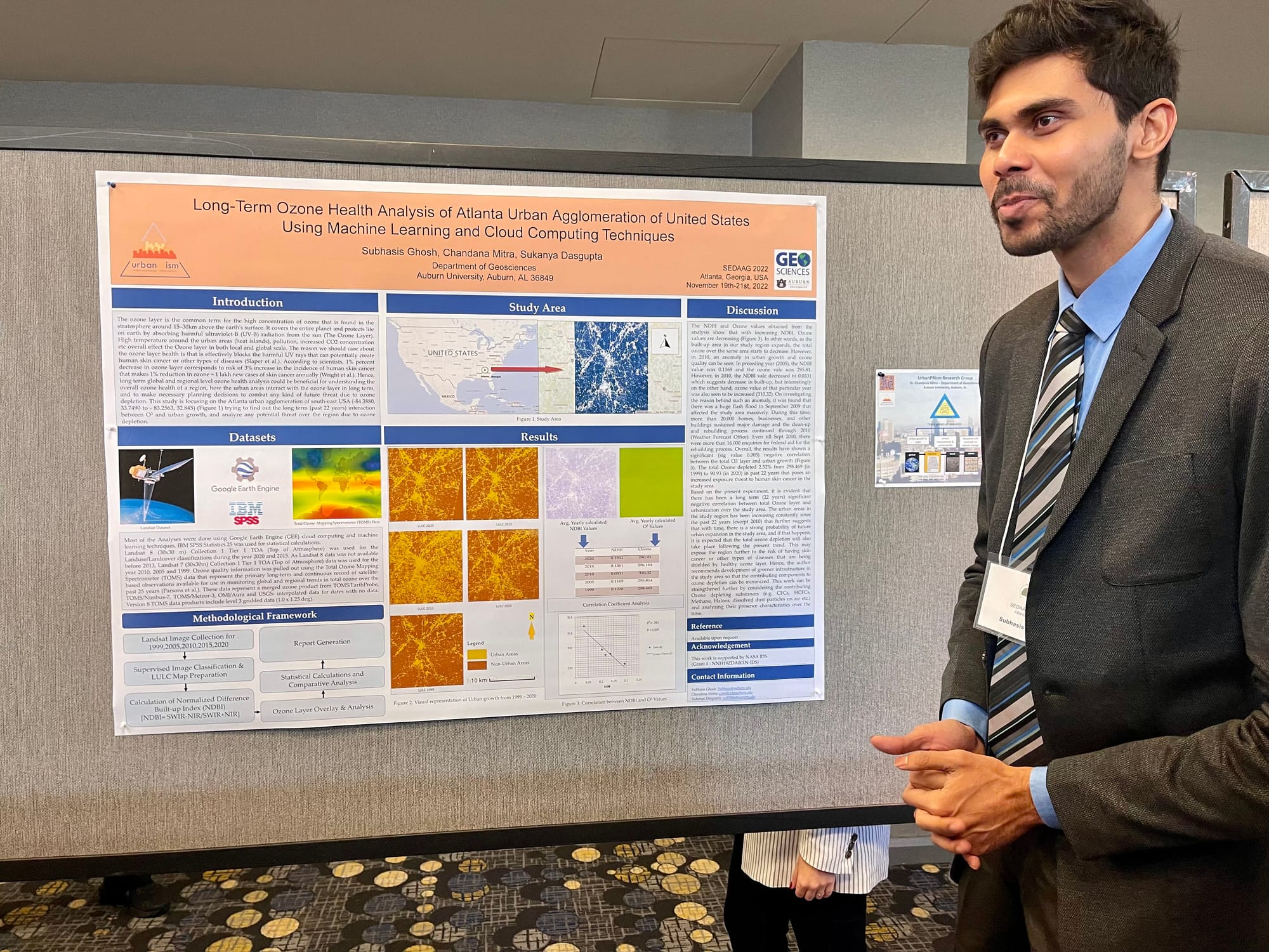 Communicating research on long-term Ozone health analysis at SEDAAG 2022, Atlanta