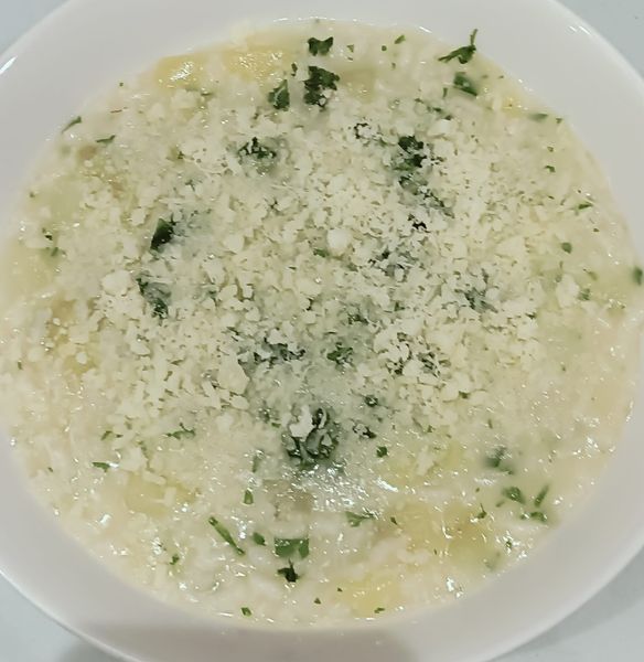 RISO CON PATATE AL PREZZEMOLO