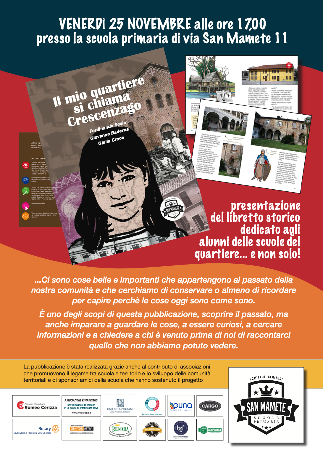 25 novembre - presentazione del libro: Il mio quartiere si chiama Crescenzago