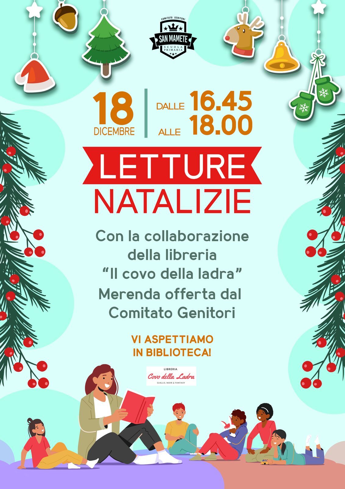 LETTURE NATALIZIE - BIBLIOTECA SCOLASTICA SAN MAMETE