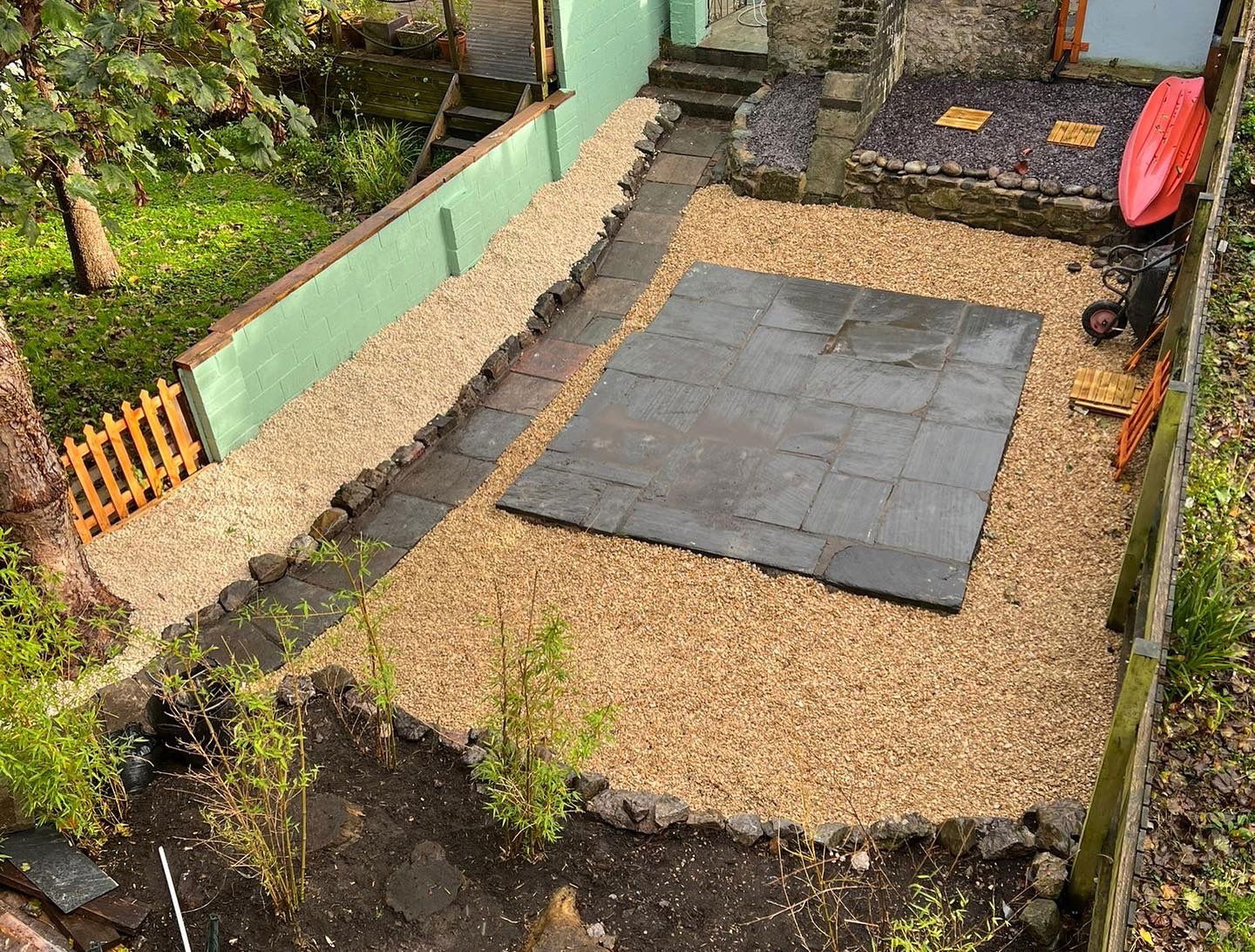 Outside patio area