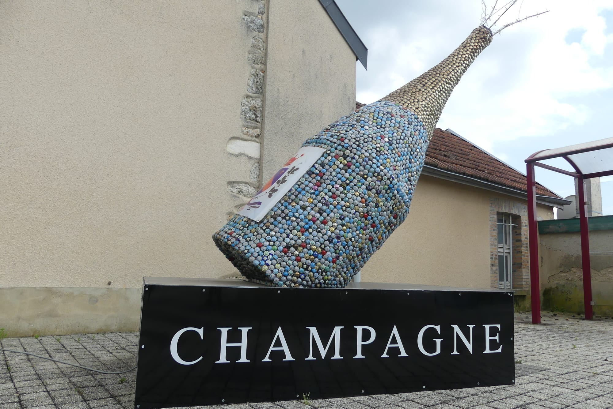 De champagne; tussen Reims Epernay en Chateau Thierry