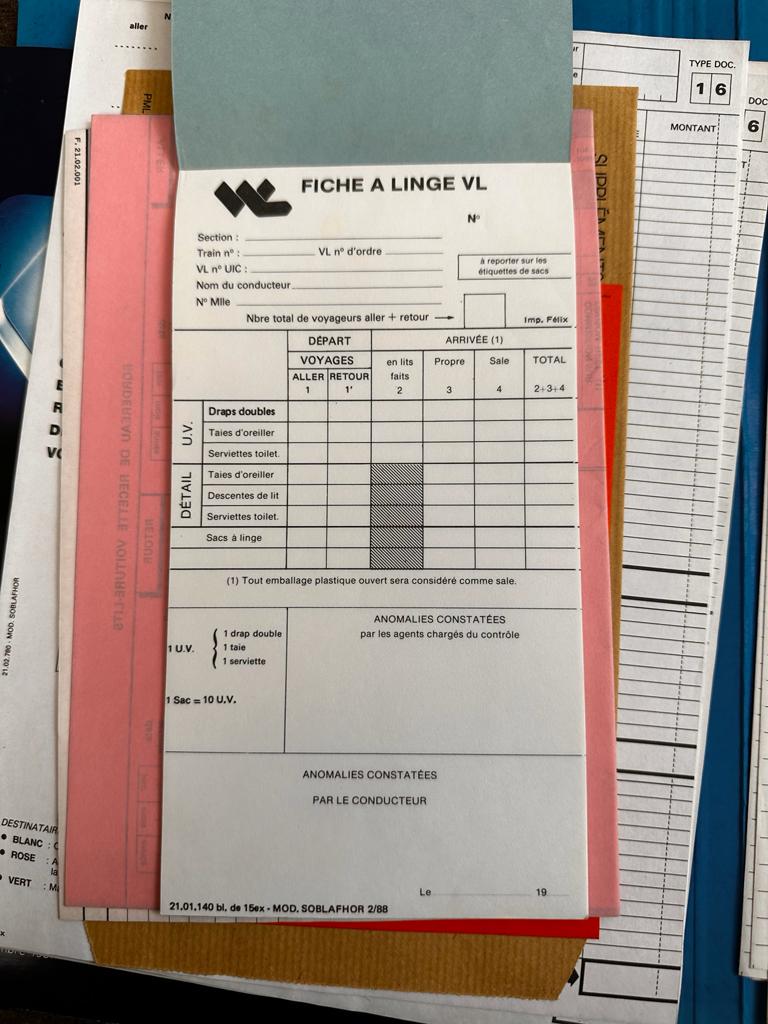 Le dessert , la fiche à linge vierge fournie par PER  avec la légende FP