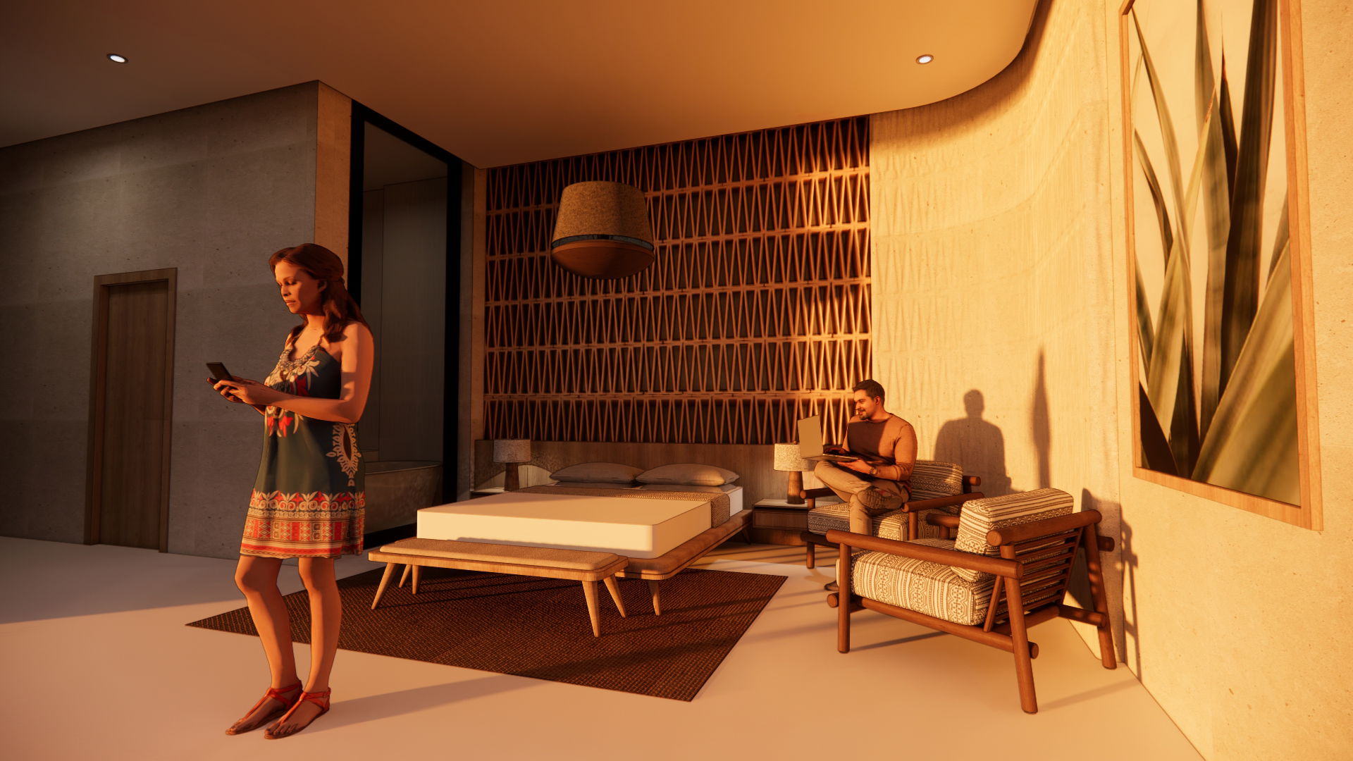 Bedrooms interior design 