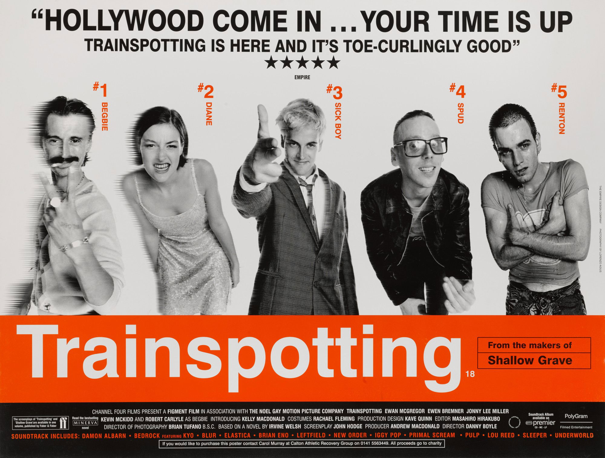 Renton, Sick Boy, Spud and Begbie: Trainspotting and the Greatest Soundtrack Ever.