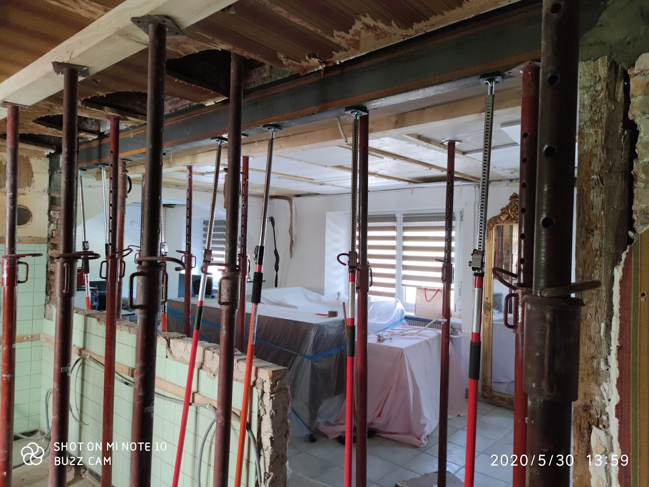 Démolition de murs porteurs