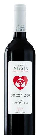 Botella Vino Tinto Andrés Iniesta