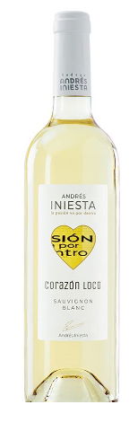 Botella vino blanco Andrés Iniesta