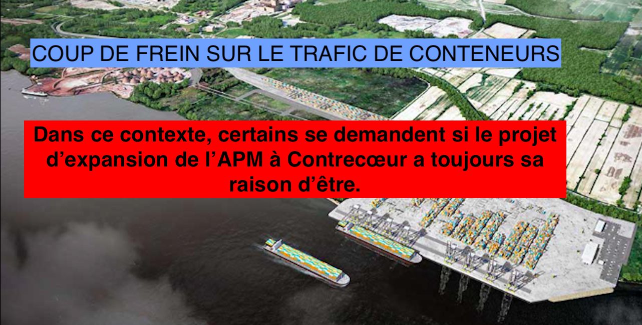 Le 5 septembre 2023 - PORT DE MONTRÉAL COUP DE FREIN SUR LE TRAFIC DE CONTENEURS