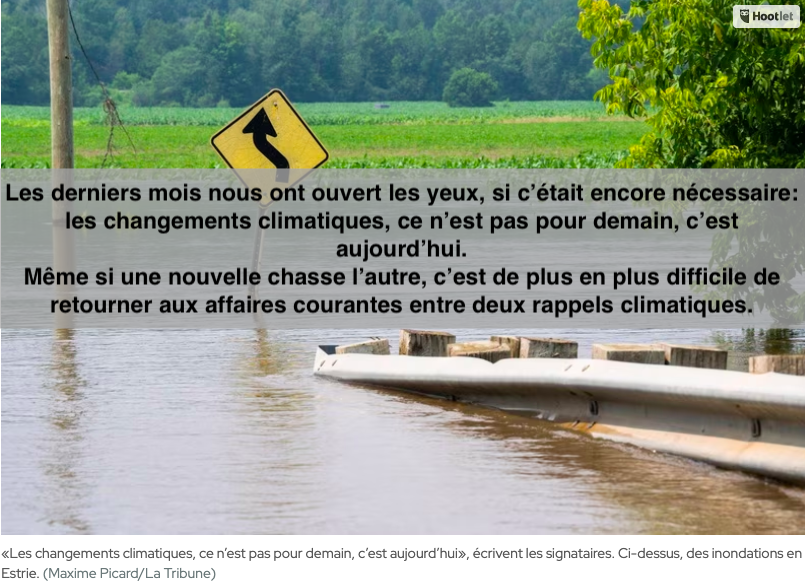 le 18 octobre 2023 -Changements climatiques: gérer l’inévitable et éviter l’ingérable