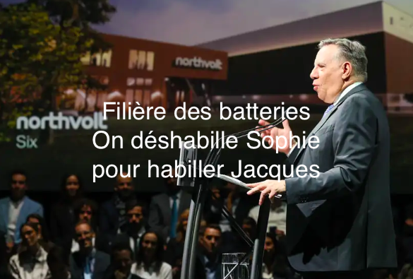 Le 7 décembre 2023 - Filière des batteries On déshabille Sophie pour habiller Jacques