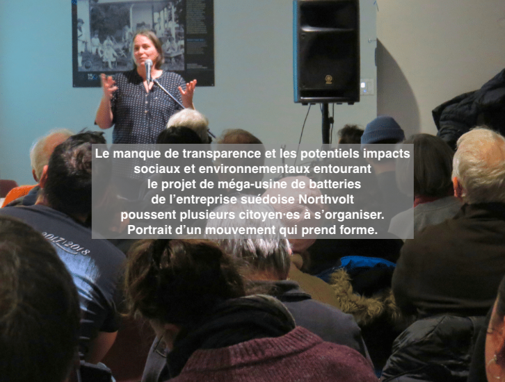 Le 7 février 2024 - La résistance à Northvolt prend formeDes citoyen·es aux horizons et objectifs bien différents s’organisent contre le controversé projet d’usine de batterie.