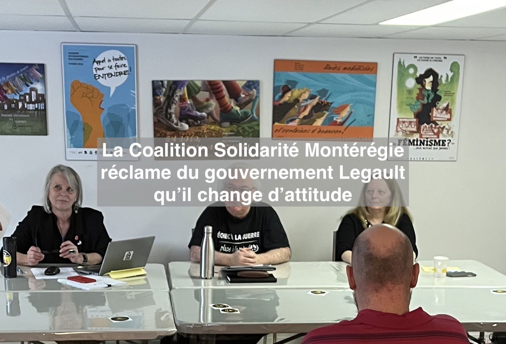 Le 11 mars 2024 - La Coalition Solidarité Montérégie réclame du gouvernement Legault qu’il change d’attitude