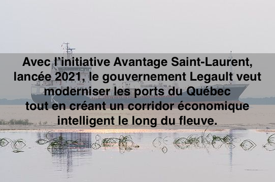 le 1 mars 2024 -Le gouvernement Legault veut moderniser les ports du Québec