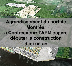 Le 3 juin 2024 - Agrandissement du port de Montréal à Contrecoeur: l’APM espère débuter la construction d’ici un an