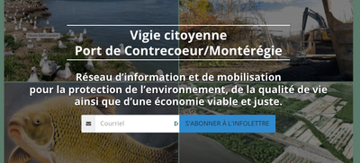 Infolettre #3 Le 10 avril 2023 Vigie citoyenne Port de Contrecoeur/Montérégie