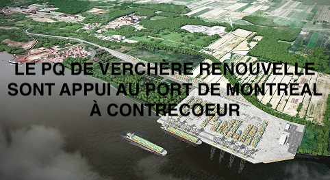 Le 7 septembre 2023 - Le PQ de Verchères renouvelle sont appui au port de Montréal à Contrecoeur