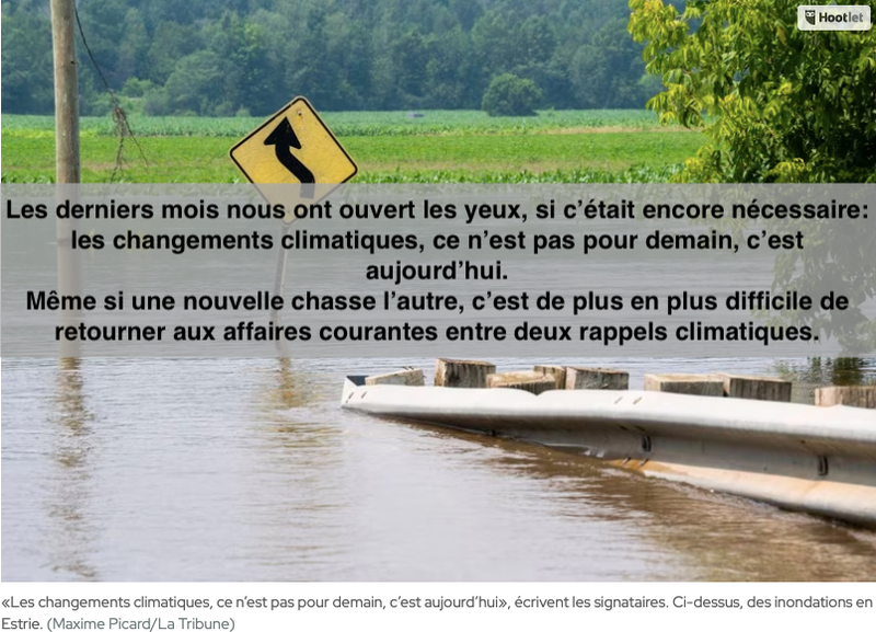 le 18 octobre 2023 -Changements climatiques: gérer l’inévitable et éviter l’ingérable