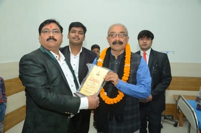 MEMENTO Given to MLA Mahraj Singh BY Director Shri Rajeev kumar