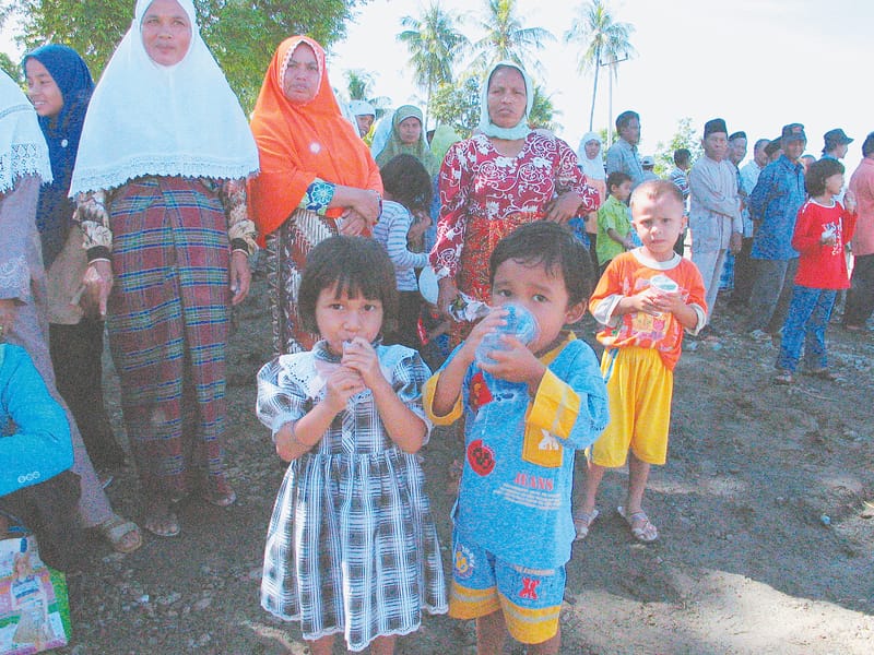 The instant orphans of Aceh.