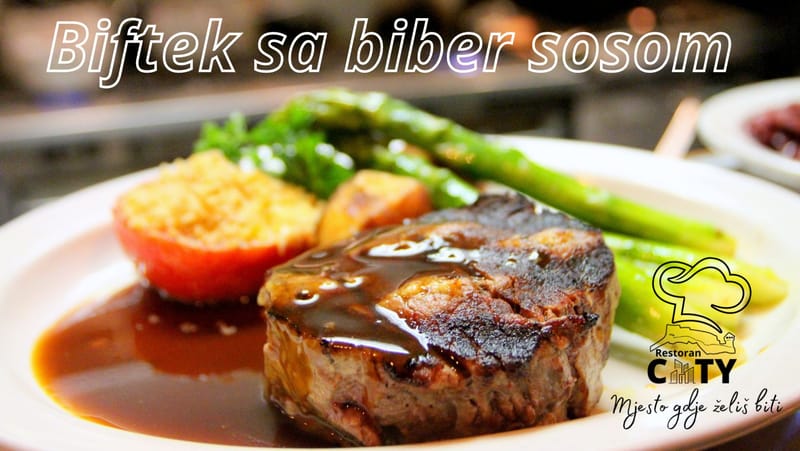 BIftek sa sosom od crnog bibera