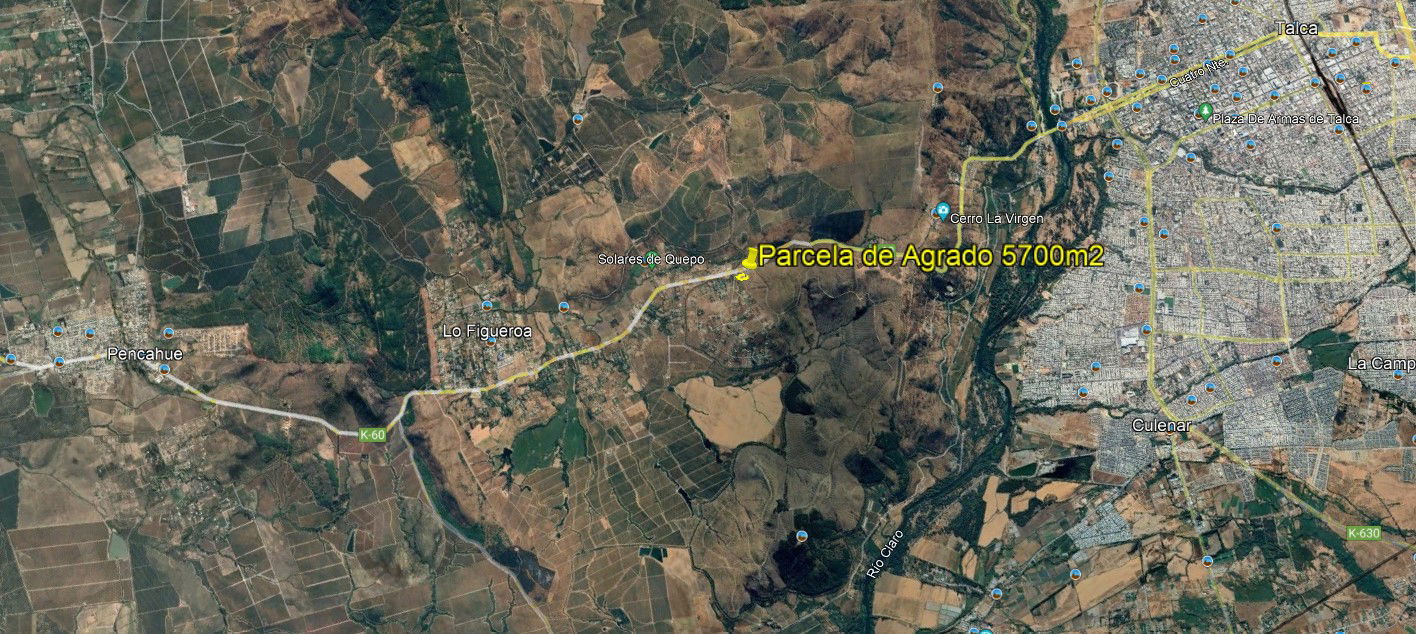 Se vende parcela de agrado con agua y electricidad, Comuna de Pencahue, Región del Maule.