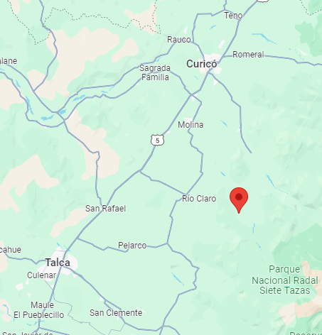 Vende parcela 36 hás Rio Claro Región del Maule