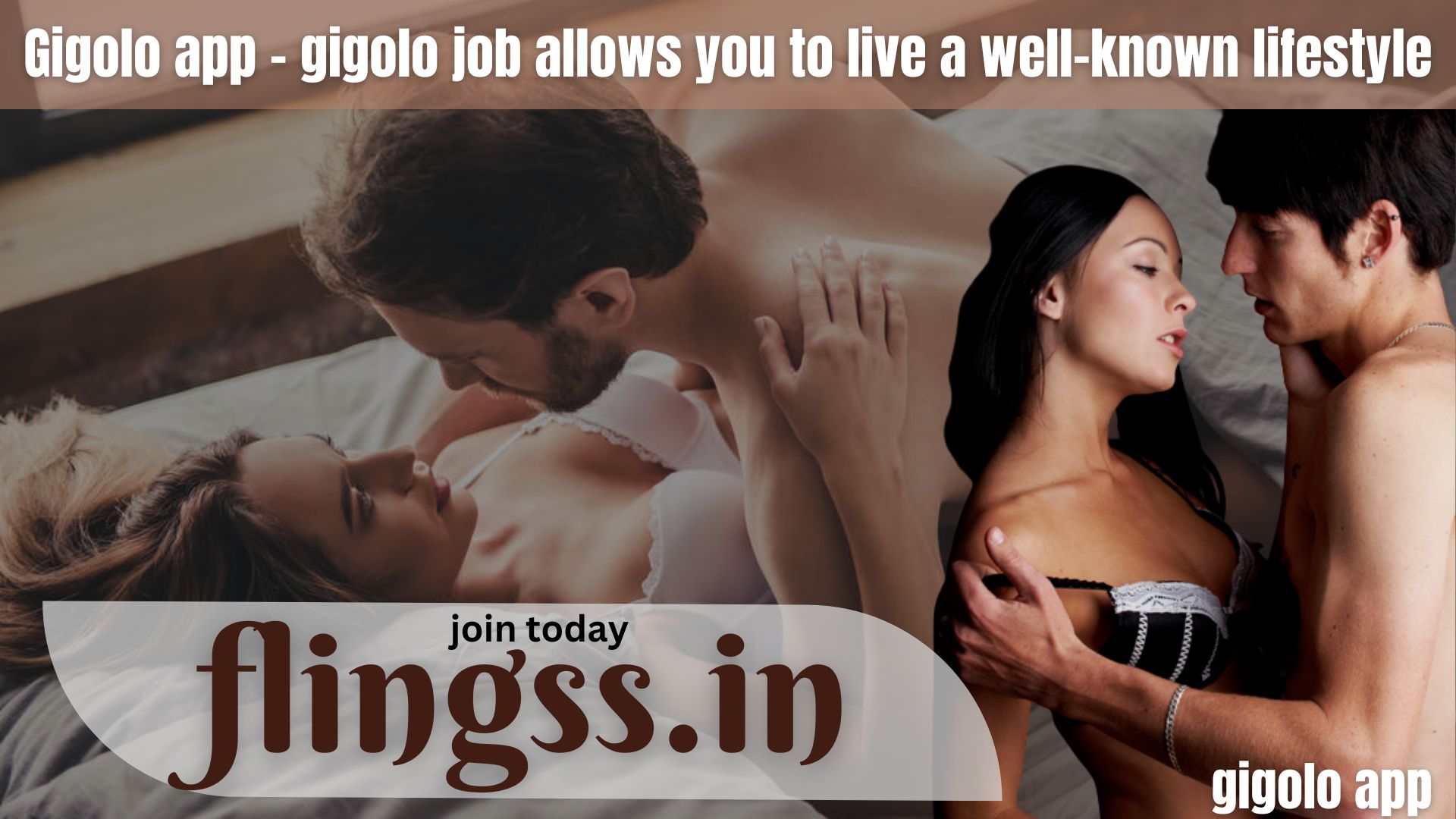 Gigolo app - gigolo job allows you to live a well-known lifestyle