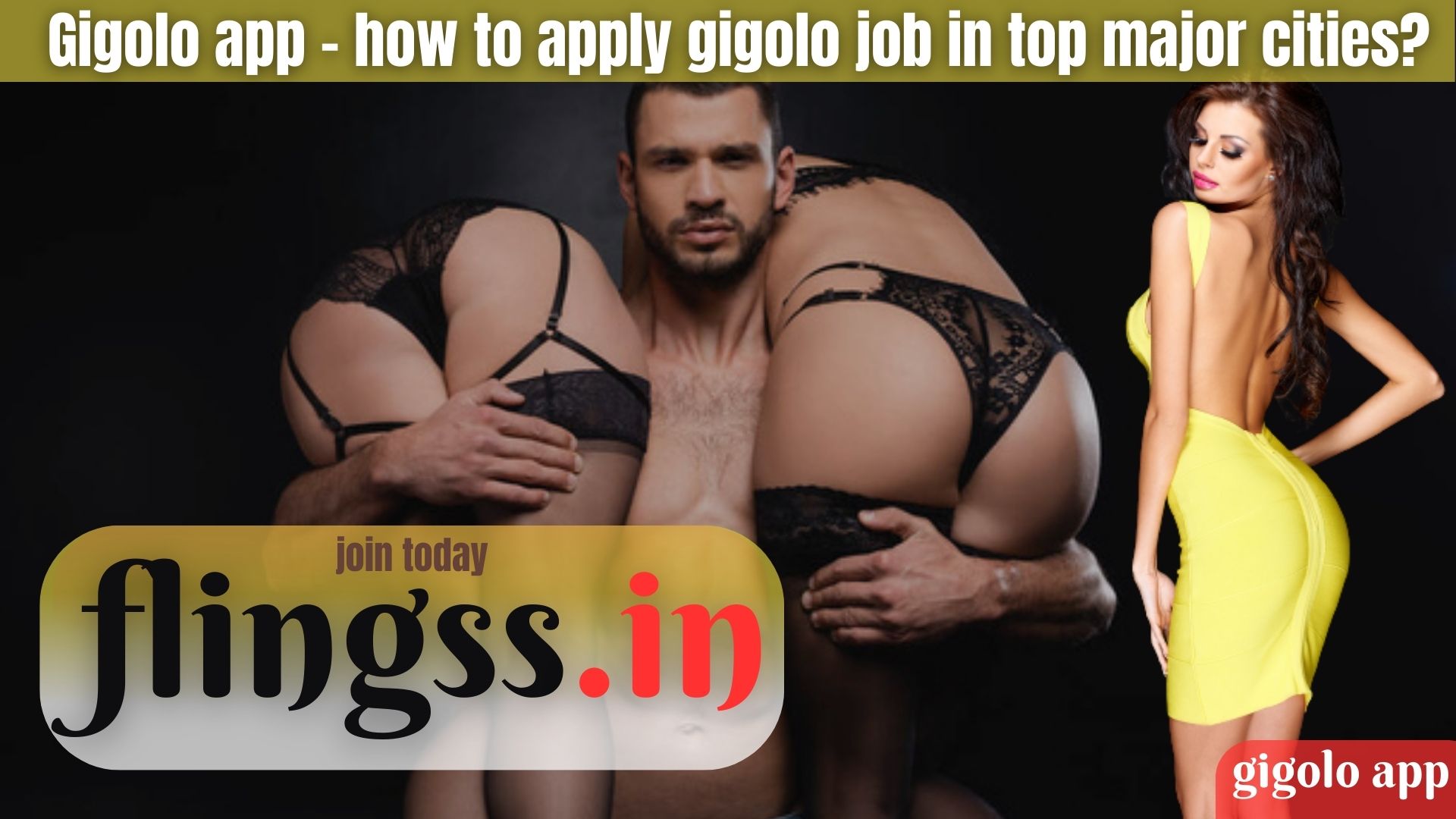 Gigolo app - how to apply gigolo job in top major cities?