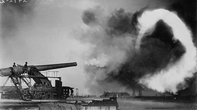 Coast Defense "Disappearing" Gun, about 1910