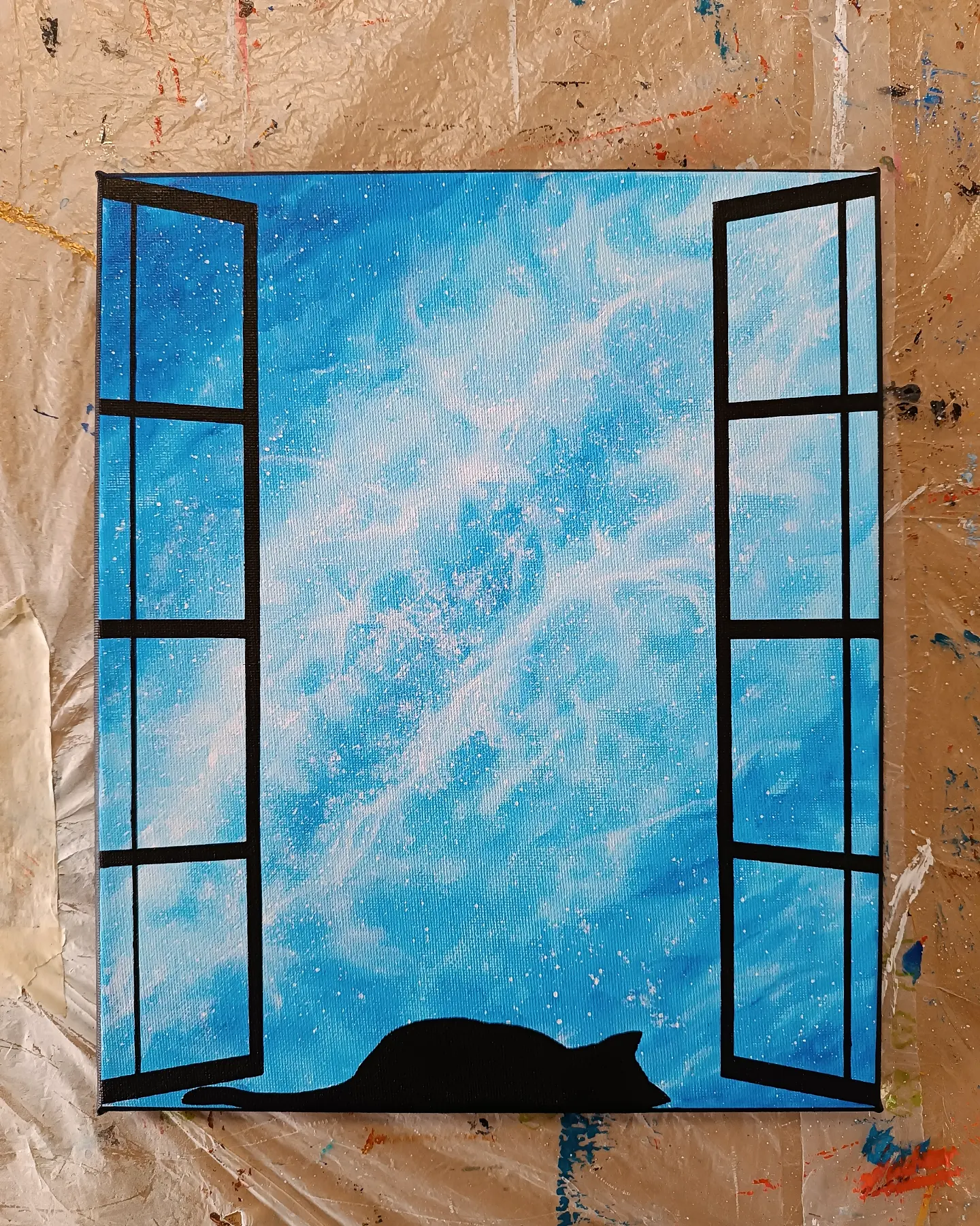 Open window