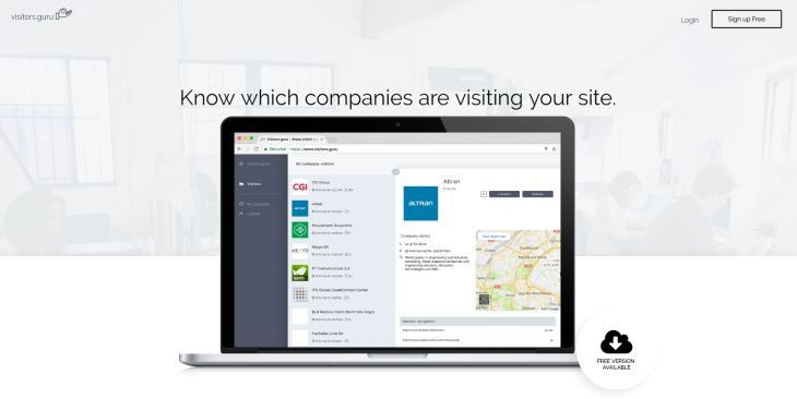 Este servicio te permitirá saber qué empresas han visitado tu web
