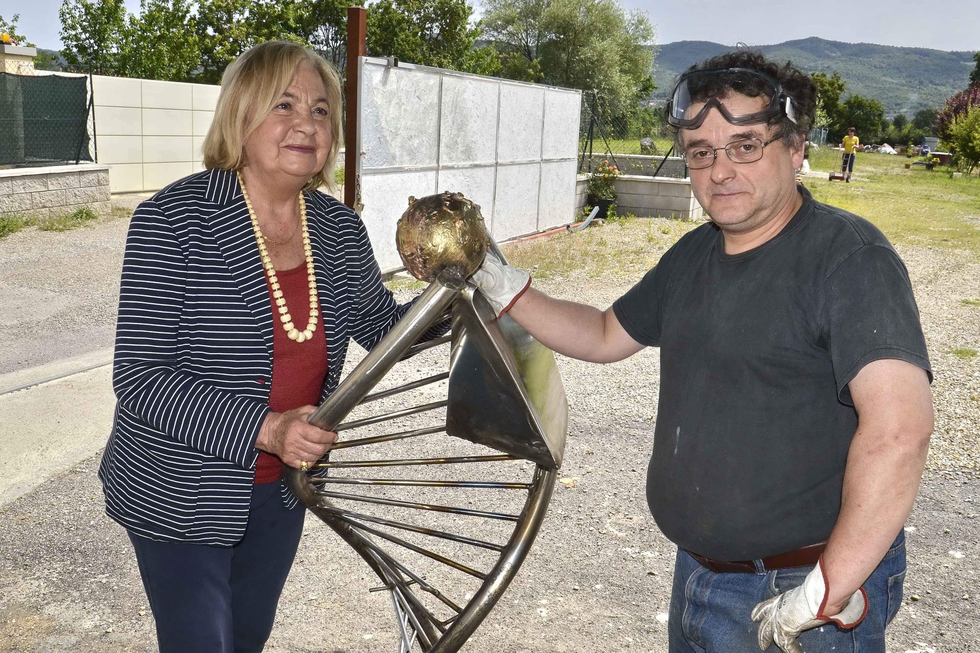 con la Prof.ssa Slawska Taskova Paoletti presidente della fondazione Guido d'Arezzo