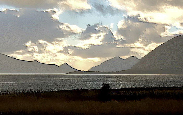 Gavlsneset sørst på Andøya. Bjørnskinn s.