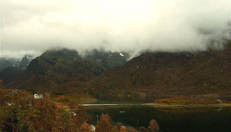 Tengelfjorden med sandbanke. Hadsel s.