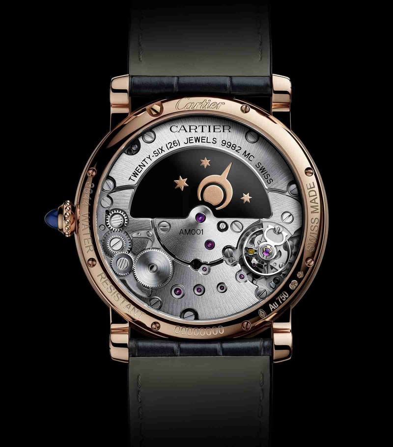 Réplique Montre Cartier Rotonde de Cartier Skeleton Mysterious Double Tourbillon