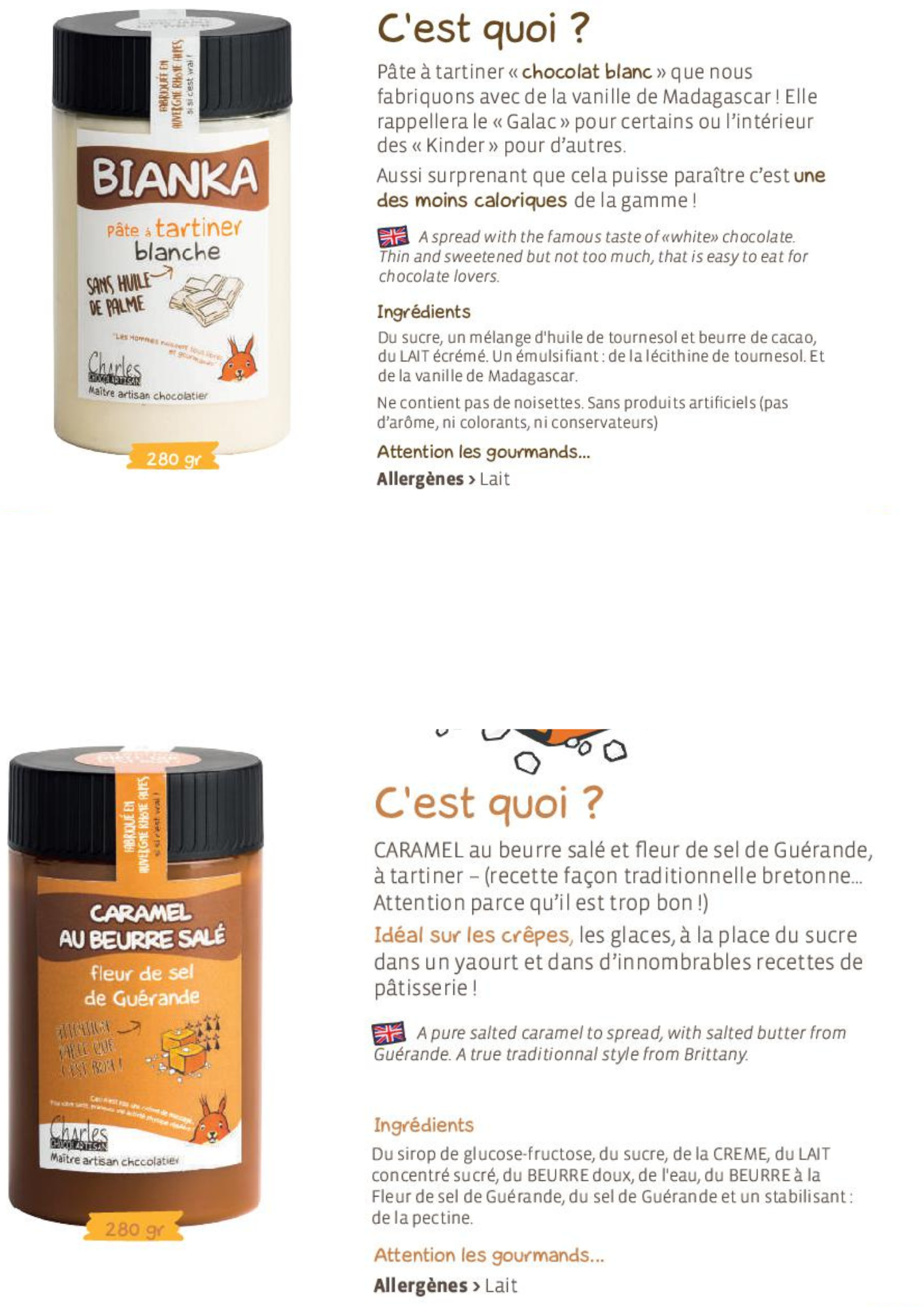 Pates à tartiner sans huile de palme