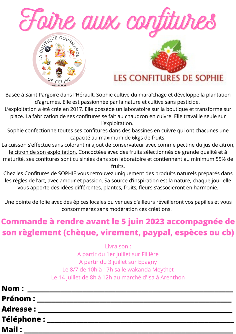 Foire aux confitures