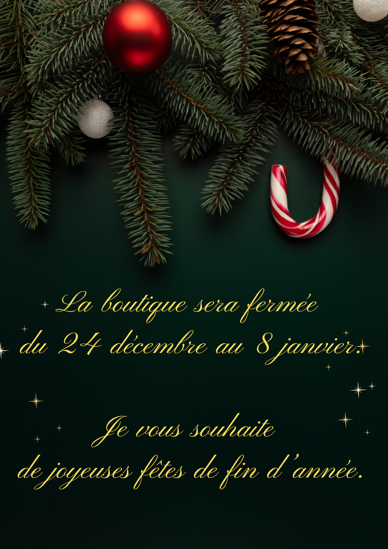 Fermeture pour noel !