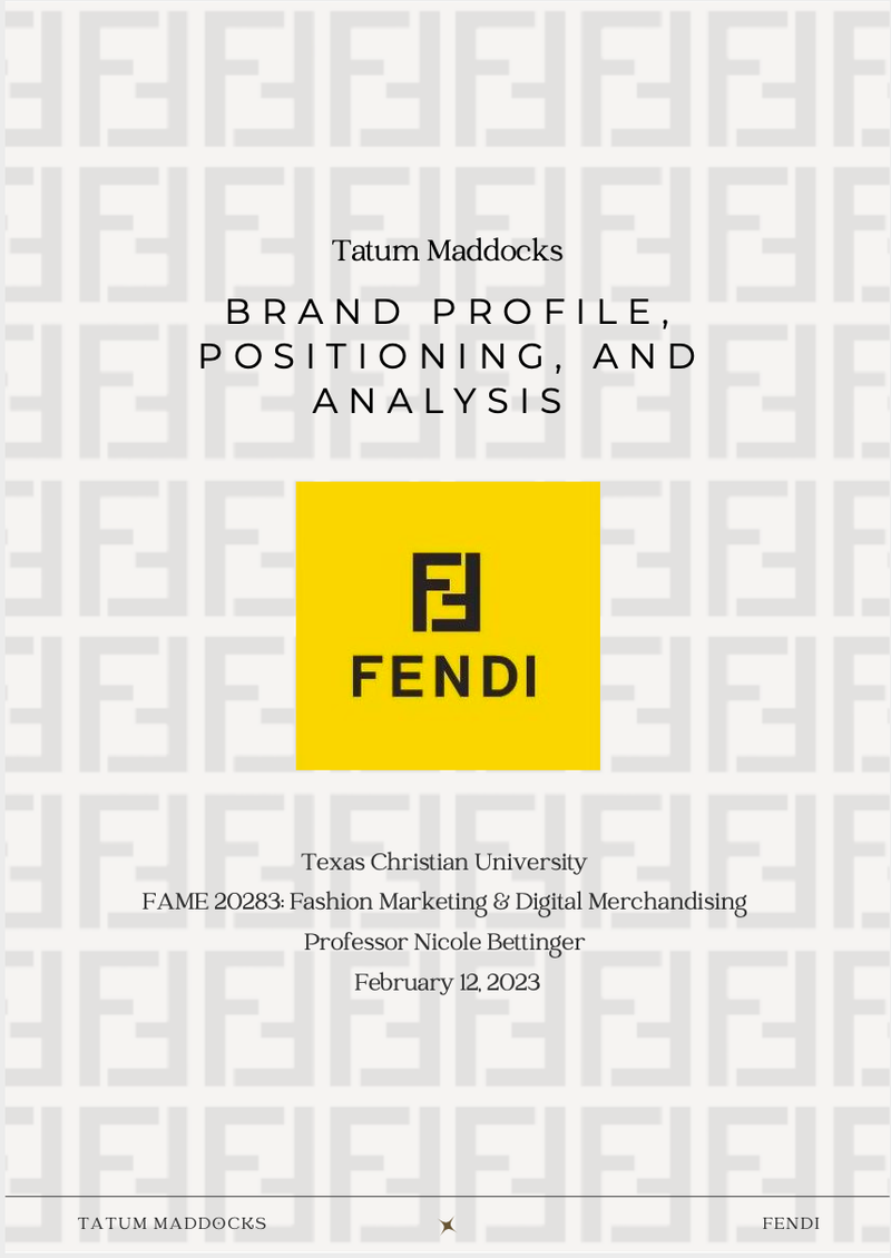 Fendi Brand Report