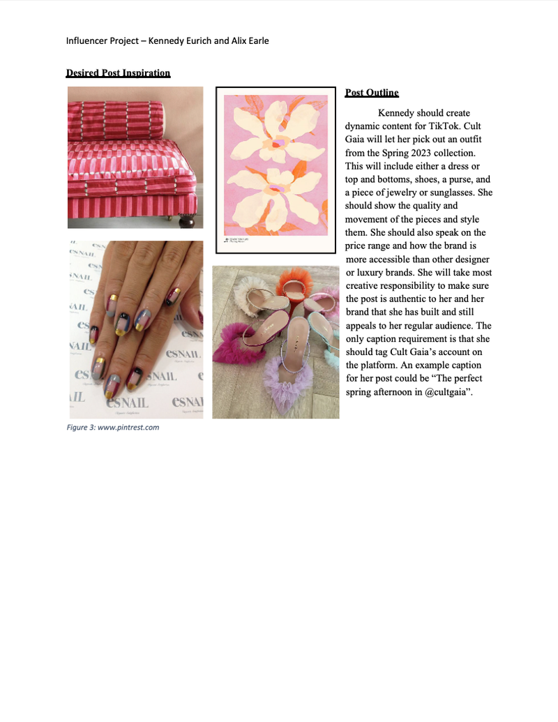 Cult Gaia Influencer Proposal