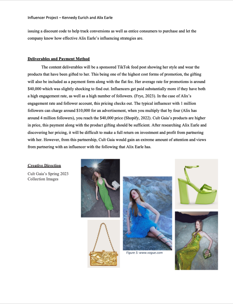 Cult Gaia Influencer Proposal