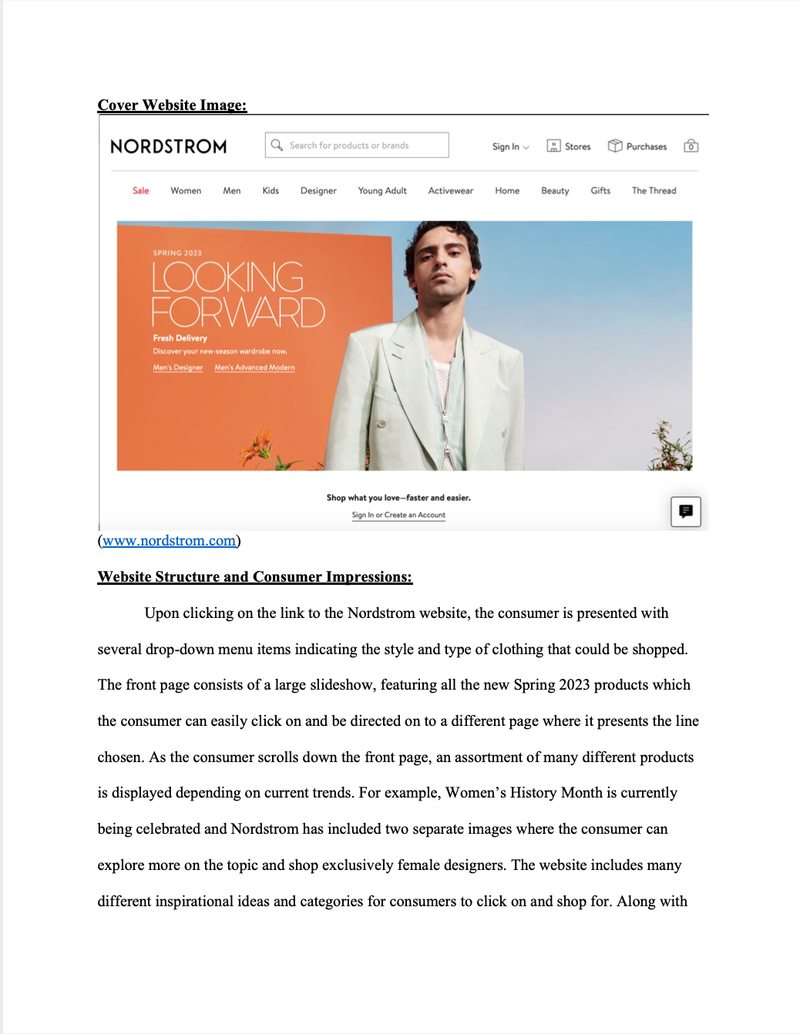 Nordstrom Digital Merchandising Report