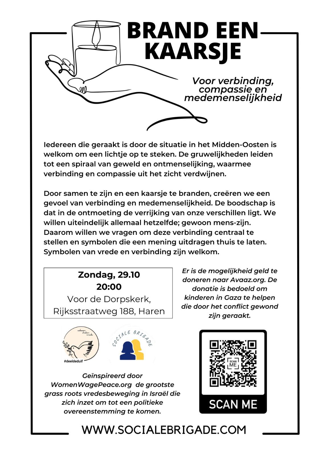 Actie voor verbinding, compassie en medemenselijkheid