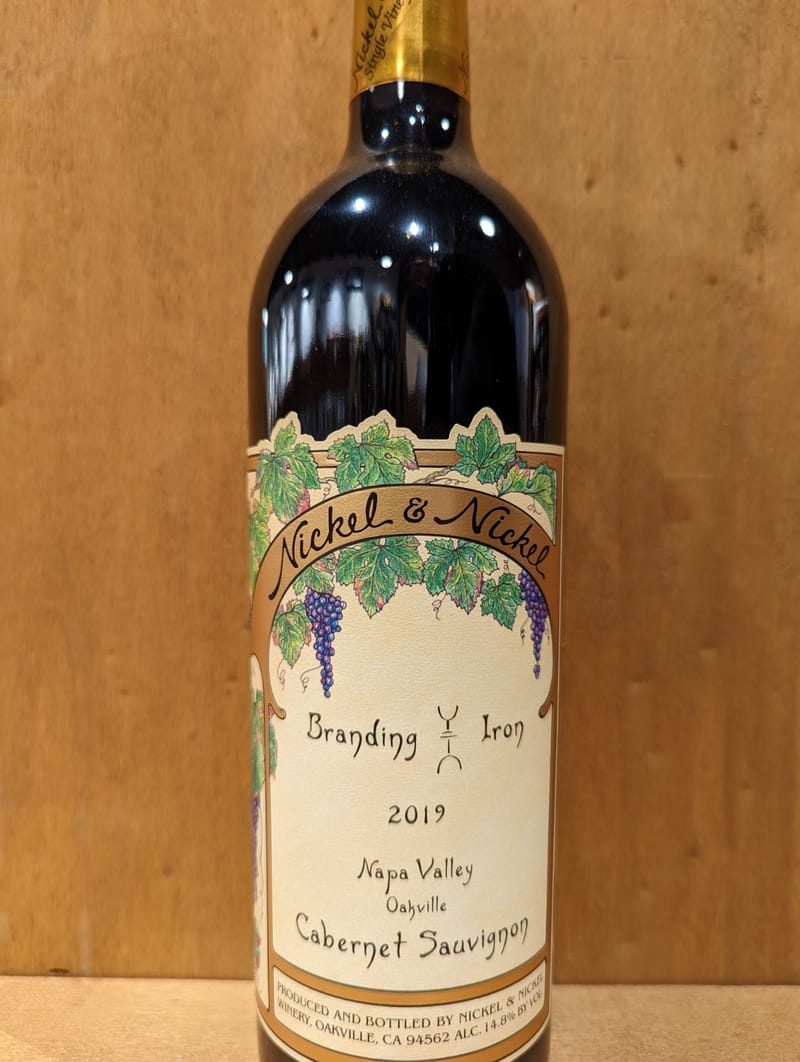 Nickel & Nickel Branding Iron Oakville Napa Valley Cabernet Sauvignon 2019